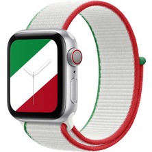 Nettech Watch Uyumlu Seri 38/40 mm Spor Loop Kordon Apple Watch Uyumlu Seri 40/38 mm Kol Kordon - Beyaz