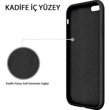 Iphone 7 Uyumlu Logolu Içi Süet Altı Açık Lansman Koyu Pembe Silikon Kılıf