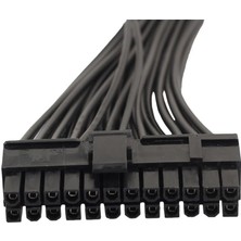 Çift Psu Güç Kaynağı 24-Pin Atx Anakart Adaptörü Kablosu 12 Inç Uzunluk (Yurt Dışından)