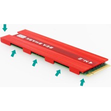 Nvme M Için Prettyia Alüminyum Soğutucu. Termal ile 2 SSD (Yurt Dışından)