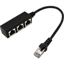 1 Ila 3 RJ45 Ila 3 Ethernet Lan Ağ Kablosu Ayırıcı Adaptör Hub (Yurt Dışından)