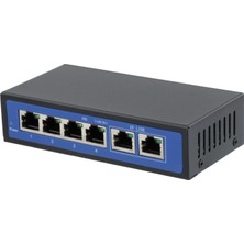 Sharplace 6 Port 100 Mbps 4 Poe Bağlantı Noktası ve 2 Ethernet Anahtarı Adaptörü Üzerindeki Yplınk Gücü (Yurt Dışından)