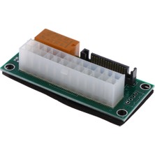 Atx 24 Pin Sata'ya Dual Psu Güç Kaynağı Sync Starter Genişletici Kablo Kartına (Yurt Dışından)