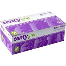 Tenty Lateks Pudralı Eldiven Medium