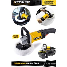 Rowermax RWRX-3002S 3500 Watt Devir Ayarlı Polisaj Makinası + Çanta