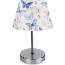 Art&gift Kuzey Krom Gövdeli Abajur Kelebek Desen