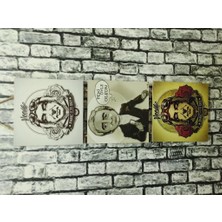 Art&Gift Vecihi Kabartmalı Baskılı 3'lü Tablo