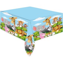 Dipak Safari Baskılı Plastik Masa Örtüsü 120×180