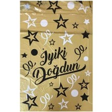 Dipak Gold Iyiki Doğdun Yazılı Plastik Masa Örtüsü 120×180