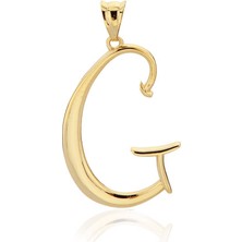 Bilezikci G Harfi Altın Kolye Ucu