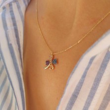 Altın Renkli Yonca Kolye 14 Ayar Altın 2.00  Gram