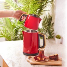 Karaca Retro Tea Kırmızı Çay Makinesi