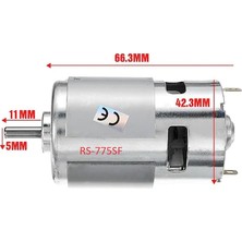 Devre Dünyası RS775 Mabuchi Motor - (Rulmansız) Dairesel Testere, Torna, Cnc Motoru