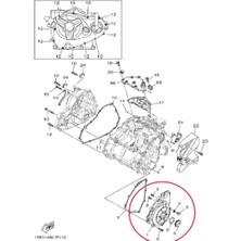 Yamaha Yzf R25 / MT25 Sol Karter Manyeto Kapak 1WDE541100