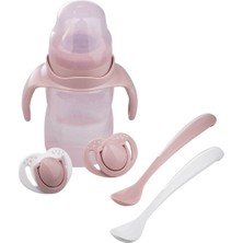 Mamajoo 270ML Kulplu Eğitici Bardak Seti / Powder Pink