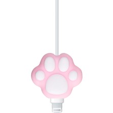 GiphyCase Pink Paw Kablo Koruyucu