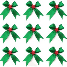 Lora Davet Hediye Kutuları Hediye Paketleri Fiyongu Çiçeği Süsü (9 Adet) Yeşil - 49671