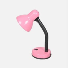 Mobgift Spiralli Retro Öğrenci Çalışma Masa Lambası (Pembe)