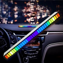 Alitech Rgb Müzik Ses Ritim Işığı Araba Ev Disko Ses LED Ritim Şerit Işığı