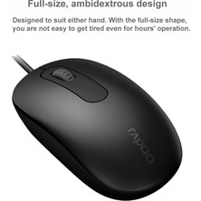 Rapoo N200 USB Kablolu Mouse (Yurt Dışından)