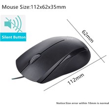 Rapoo Sessiz Kablolu Mouse (Yurt Dışından)