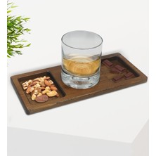 BK Kişiye Özel Isimli Viski Bardağı ve Doğal Masif Ahşap Dikdörtgen Sunum Tabağı Çerezlik Hediye Seti-17