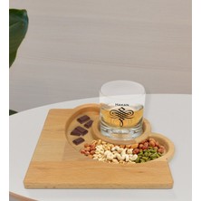 BK Kişiye Özel Isimli Viski Bardağı ve Doğal Masif Ahşap Yarım Ay Sunum Tabağı Çerezlik Hediye Seti-24