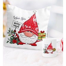 Kişiye Özel Mutlu Yıllar Tasarımlı Yastık Kupa Seti - 8