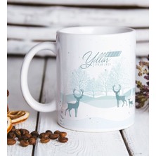 BK Kişiye Özel Isimli Yılbaşı Mutlu Yıllar Beyaz Kupa Bardak-20