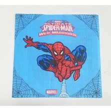 Dipak Spiderman ( Örümcek Adam ) Baskılı Mavi Renk Peçete 20 Adet