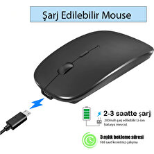 Triline Bluetooth Şarjlı 2.4ghz Kablosuz Mouse Sessiz Tıklama