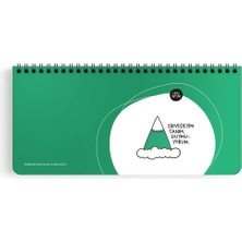 Hisli Şeyler 13x27cm Spiralli Planner Stickerli Planner - Zirvede