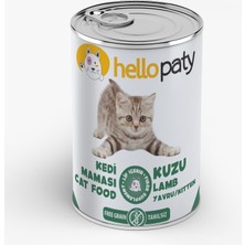 Hello Paty  Kuzu Etli Yaş Konserve Yavru Kedi Maması 24 Adet- 415 gr