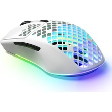 SteelSeries Aerox 3 Snow Kablosuz Gaming Mouse