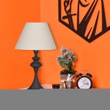 Minimal Simple Andezit Siyah Koni Abajur