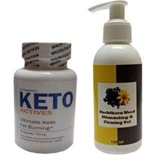 Keto Actives Weight Loss 60 Pcs+Buckthorn Weed Slimming&firming 150ML Acı Çehre Tohumu Inceltici Jel