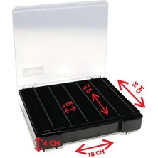 Fujin Tackle Box 125DS Çift Taraflı Slim Maket Balık Kutusu