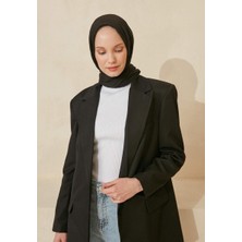 LARİSSA SCARF Bürümcük Şal Siyah
