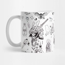 Pixxa Flash Tattoo Dövme Designs Kupa Bardak