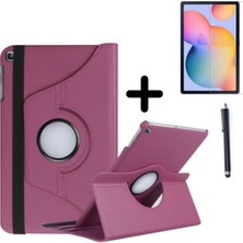 Essleene  Samsung Galaxy Tab A7 Lite SM-T220 Dönebilen Tablet Kılıfı - Mor