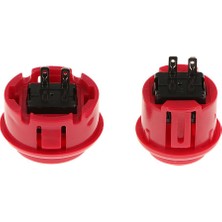 Flameer Arcade Dıy Kitleri Usb Kodlayıcı Pc Joystick İle 5 Pin + 10 Itme Düğmeleri Kırmızı (Yurt Dışından)