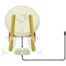 Flameer Anahtar Video Oyunu Aksesuarları Için Mini Taiko Davul Grubstick Oyun Konsolu (Yurt Dışından)