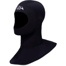 Dalış Wetsuit Hood Yetişkinler Sörf Termal Şapka Dalış Dişli Siyah M