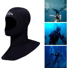 Dalış Wetsuit Hood Yetişkinler Sörf Termal Şapka Dalış Dişli Siyah M