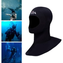 Dalış Wetsuit Hood Yetişkinler Sörf Termal Şapka Dalış Dişli Siyah M