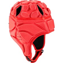 Rugby Kask Başlık Scrum Cap Hokey Kafa Koruyucusu Şapka Kırmızı L Korumak