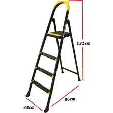 Kl Home - 3+1 Basamak Superstep Merdiven 150 kg Taşıma Kapasitesi