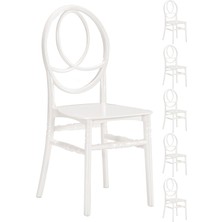 Mobetto 6 Adet Phoenix Beyaz Sandalye - Mutfak&balkon&bahçe Sandalye