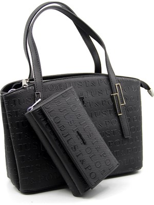 Just Polo Kadın Ayarlanabilir Askılı Omuz Çantası ve Cüzdan Kombini PBU4030-1003
