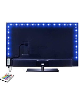 Ema Dükkan Tv Arkası 5V Rgb Şerit LED | Monitör Arkası Kumandalı 5V Rgb Şerit LED | Iç Mekan Rgb LED Işıldak | 5V Rgb LED Şerit Iç Mekan